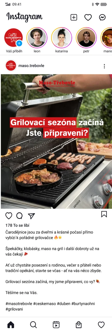 Maso-Třebovle – Sezónní post k zahájení grilovací sezóny