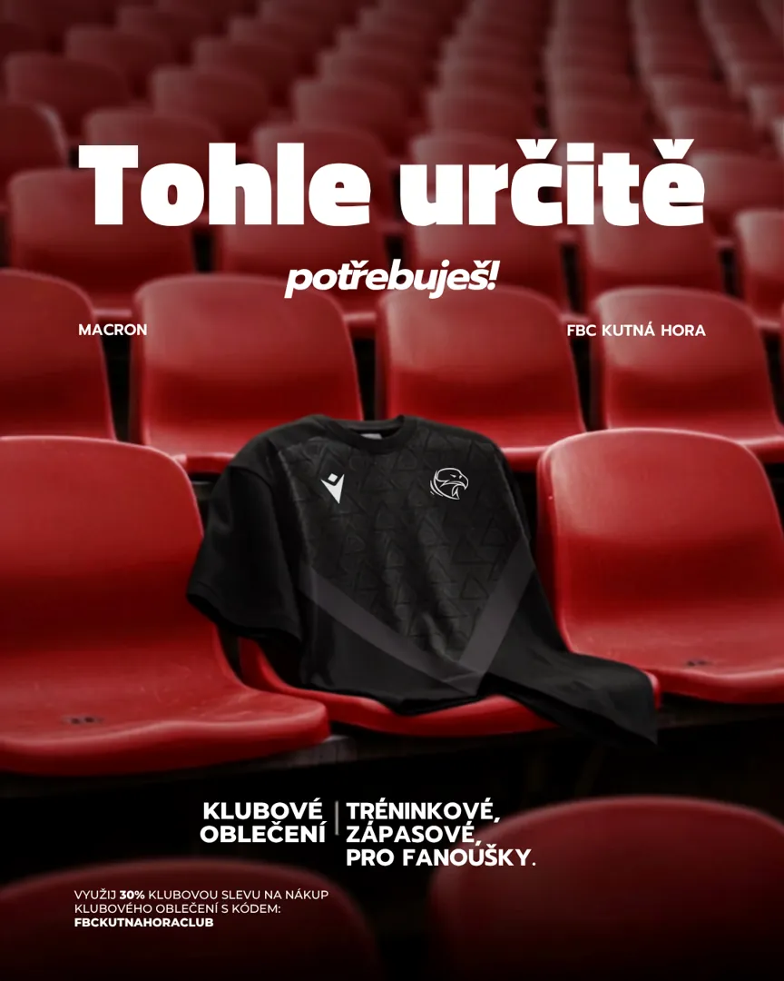 FBC Kutná Hora – Klubové oblečení Macron – Tohle určitě potřebuješ