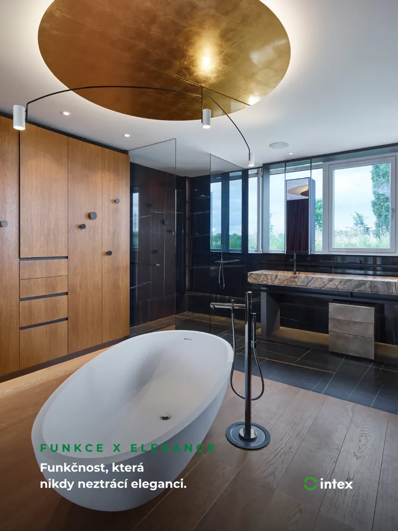 Intex Interior, slide 7/8: Funkce × elegance – Funkčnost, která nikdy neztrácí eleganci